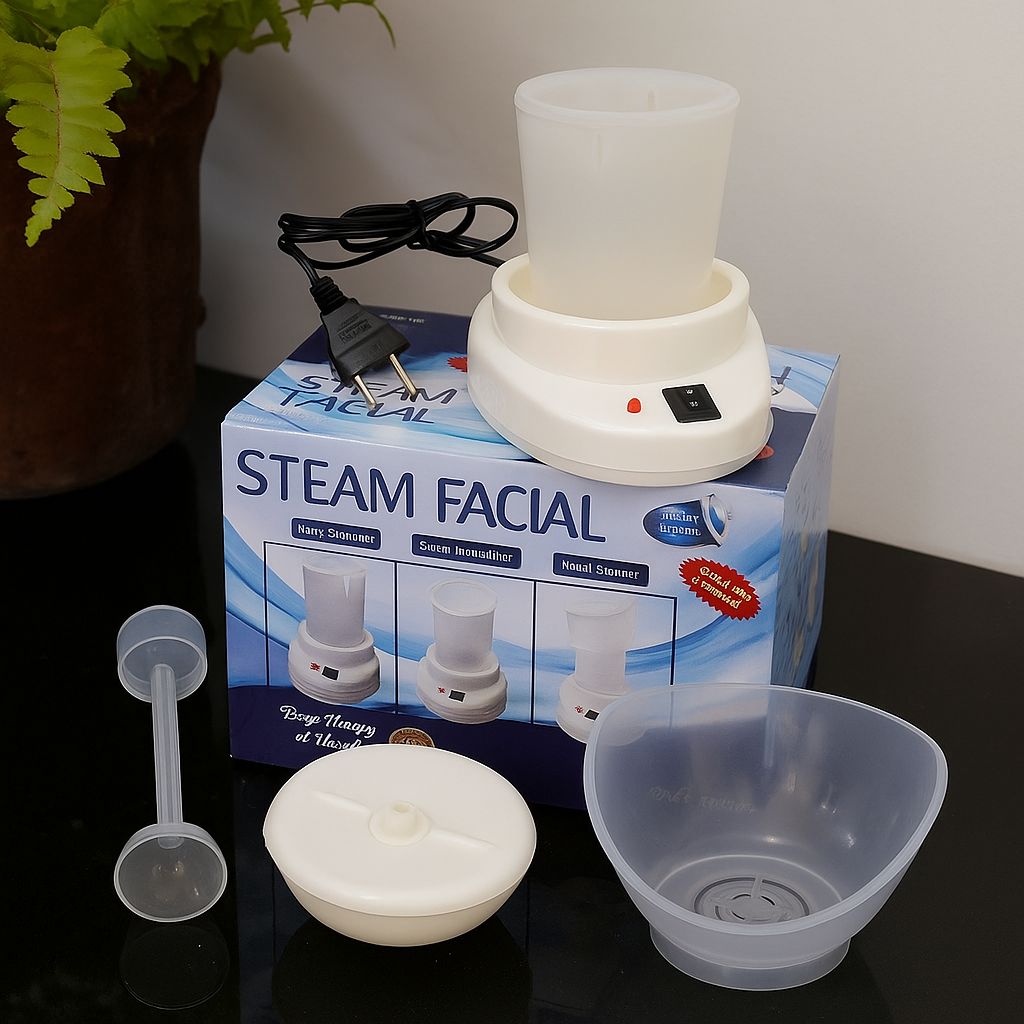 2-in-1 Facial Steamer & Inhaler – Nano Steam + Nose Inhaler for Cold, Flu & Deep Skin Cleansing