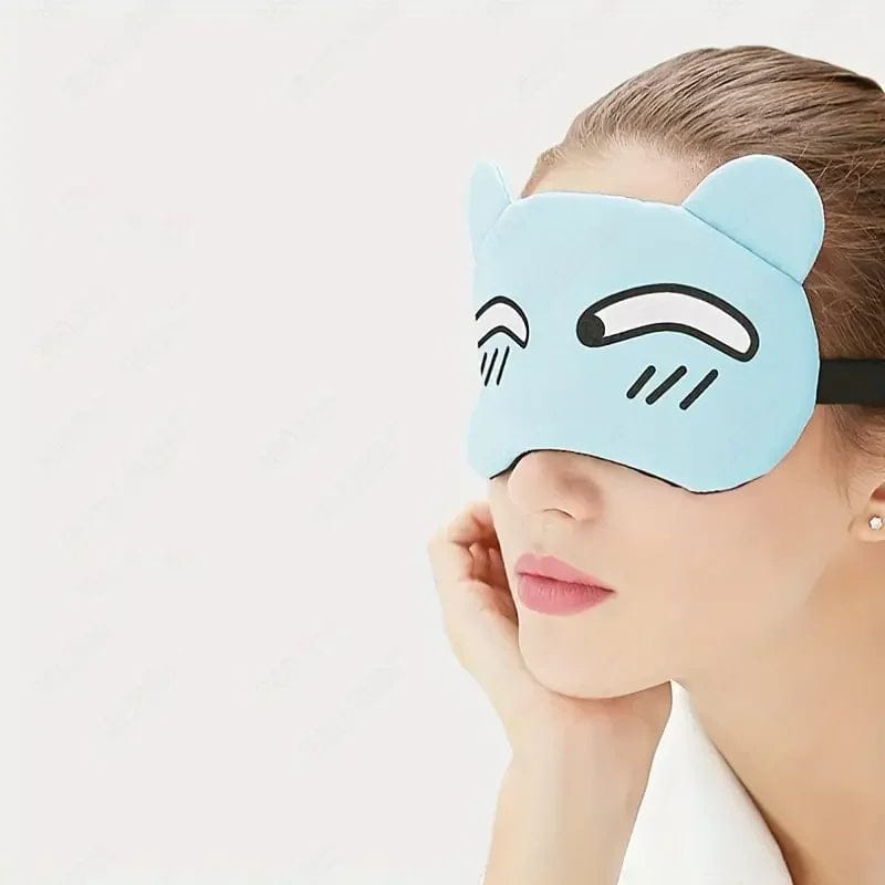 Cooling Sleeping Gel Eye Mask – Soft Relaxing Eye Cover for Puffy Eyes & Better Sleep (Random Design)