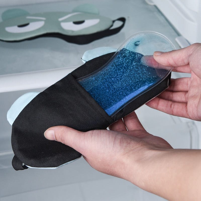 Cooling Sleeping Gel Eye Mask – Soft Relaxing Eye Cover for Puffy Eyes & Better Sleep (Random Design)