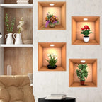 Set of 3 Pcs 3D Wallpaper Sticker Sheets – Decorative Wall Panels for Home & Office Décor