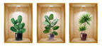 Set of 3 Pcs 3D Wallpaper Sticker Sheets – Decorative Wall Panels for Home & Office Décor