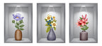 Set of 3 Pcs 3D Wallpaper Sticker Sheets – Decorative Wall Panels for Home & Office Décor