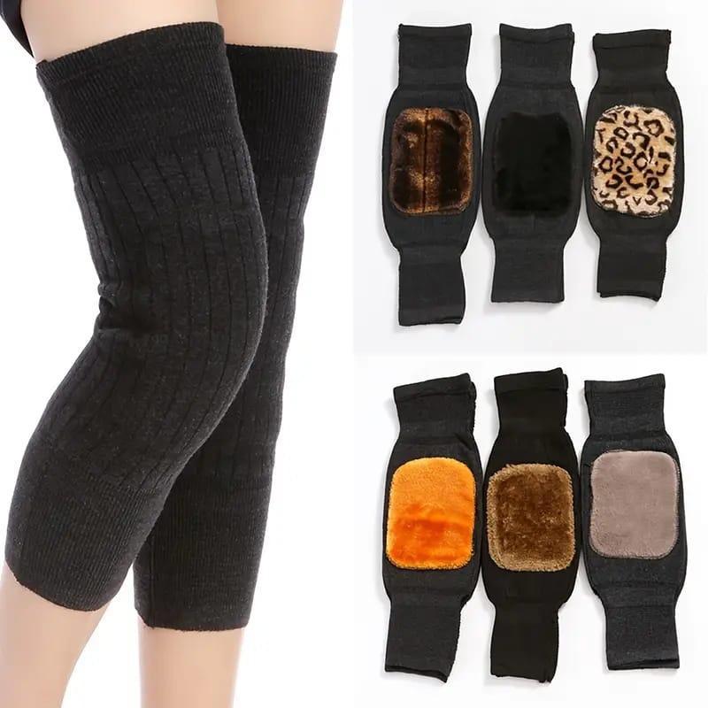 Premium Winter Knee Warmers – Soft Thermal Knit Support for Joint Pain & Cold Weather Protection