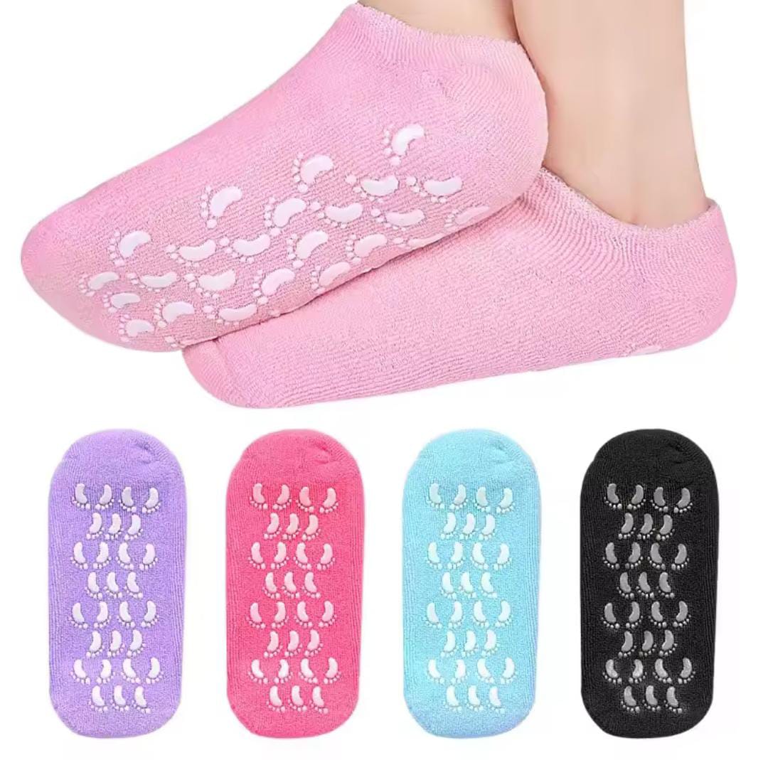 Premium Moisturizing Spa Gel Socks – Soft Silicone Hydrating Foot Socks for Dry & Cracked Heels