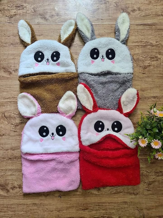 Baby Bear Winter Cap – Soft Warm Furry Beanie for Infants & Toddlers