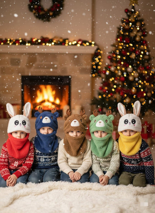 Baby Bear Winter Cap – Soft Warm Furry Beanie for Infants & Toddlers