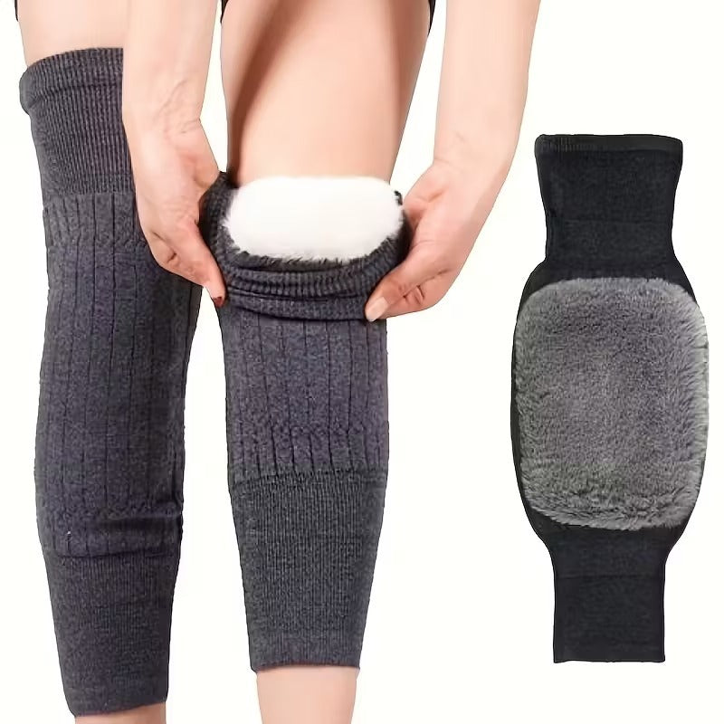 Premium Winter Knee Warmers – Soft Thermal Knit Support for Joint Pain & Cold Weather Protection