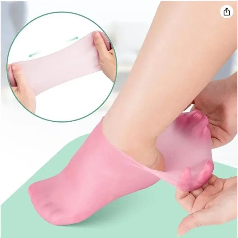 Premium High Quality Moisturizing Gel Socks – Soft Silicone Heel Repair Socks for Dry & Cracked Feet