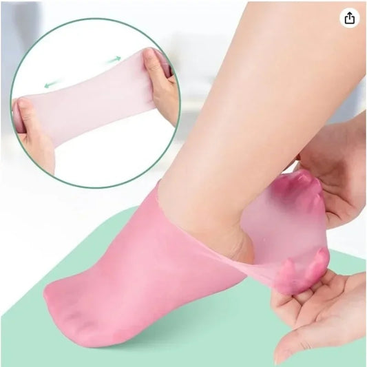 Premium High Quality Moisturizing Gel Socks – Soft Silicone Heel Repair Socks for Dry & Cracked Feet